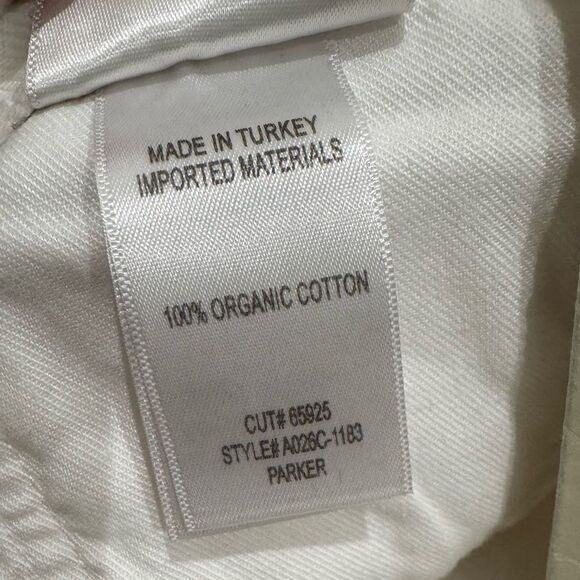 NWT AGOLDE PARKER VINTAGE CUT OFF SHORT in white - Picture 14 of 14